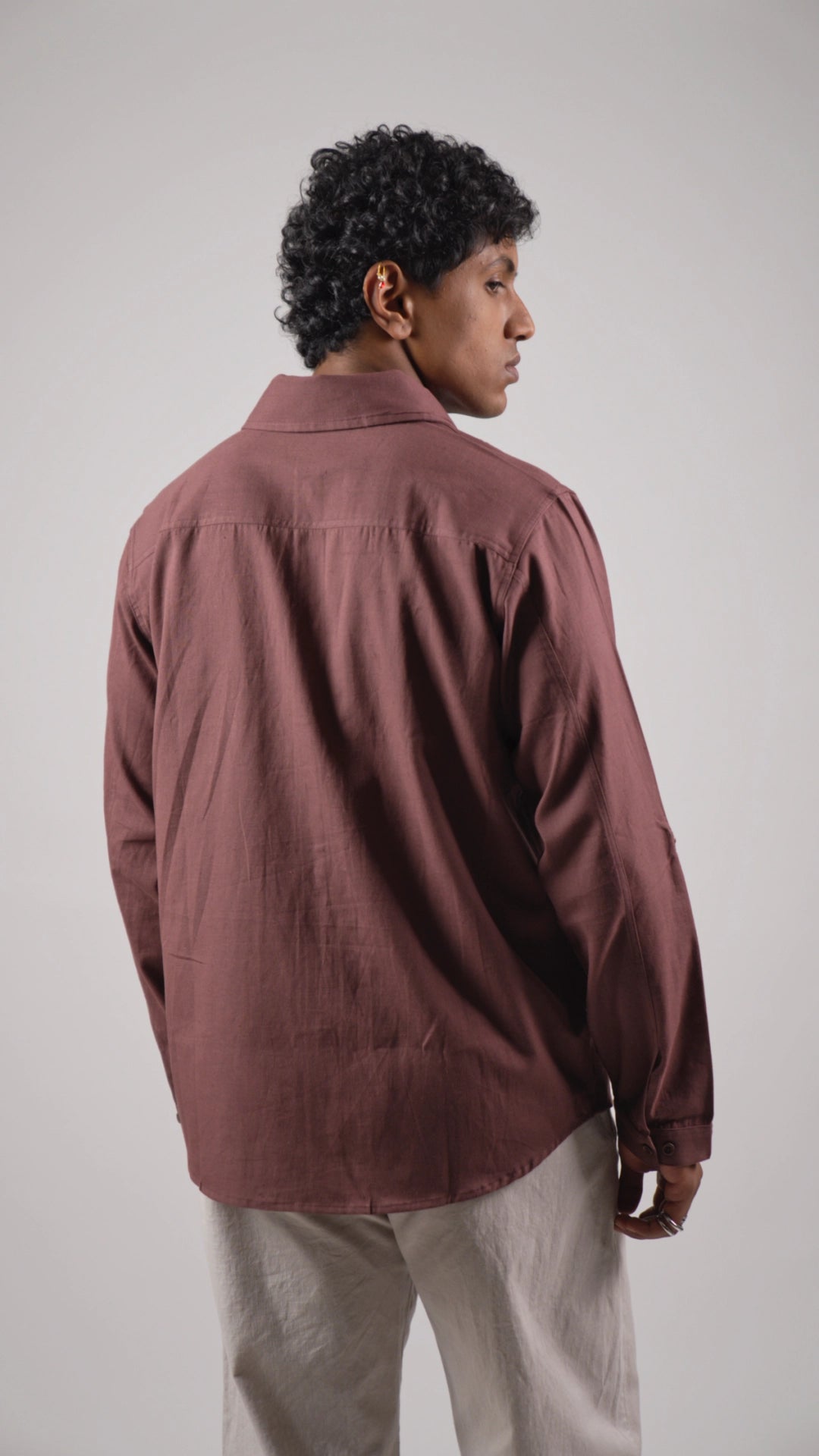 Model back view