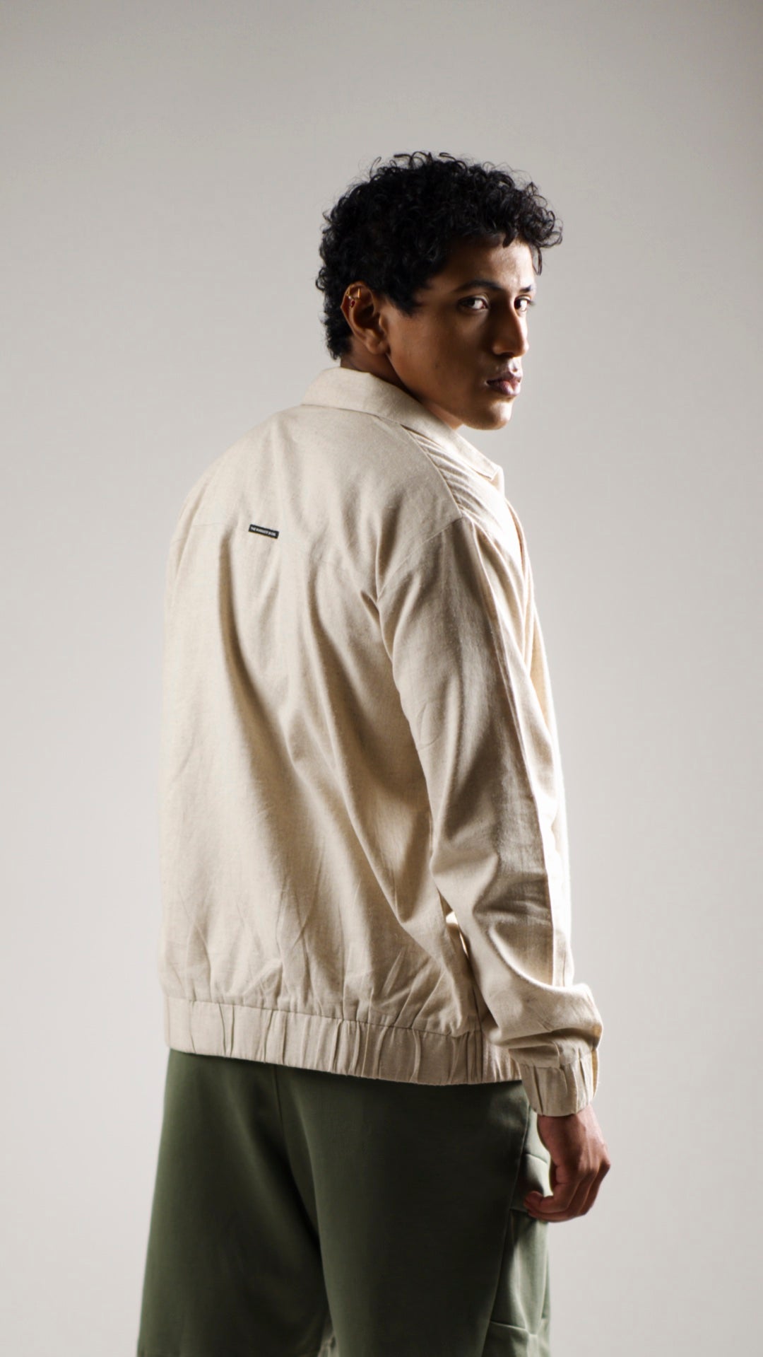 Men's Hemp Bomber Jacket