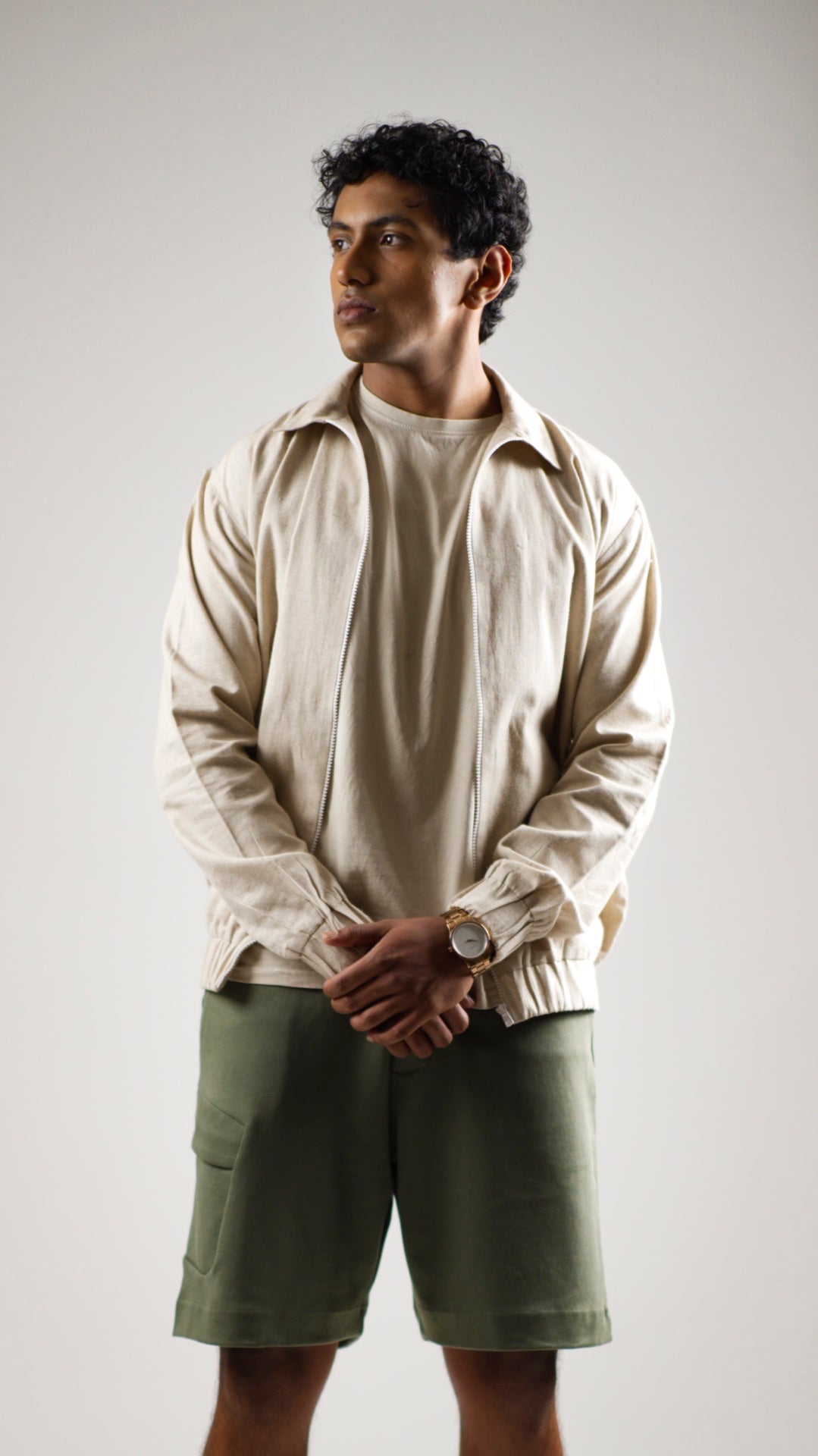 Men's Hemp Bomber Jacket