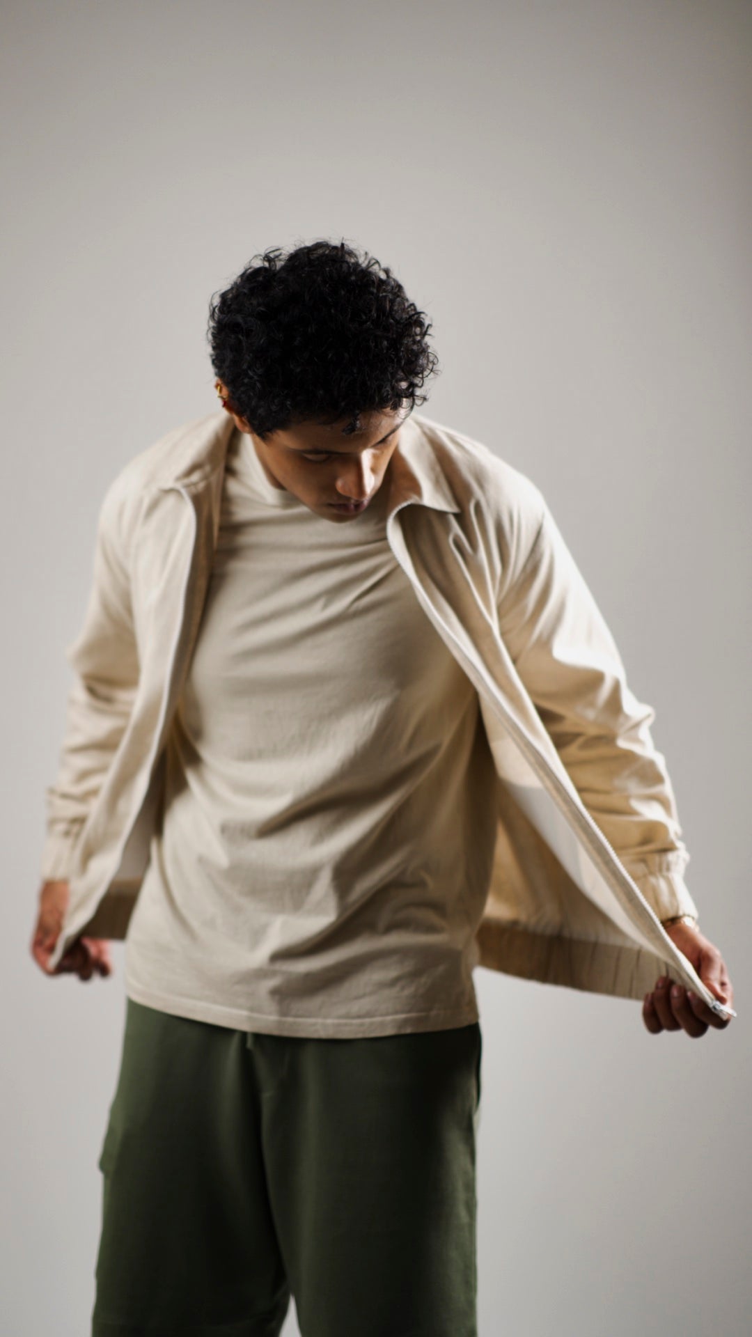 Men's Hemp Bomber Jacket