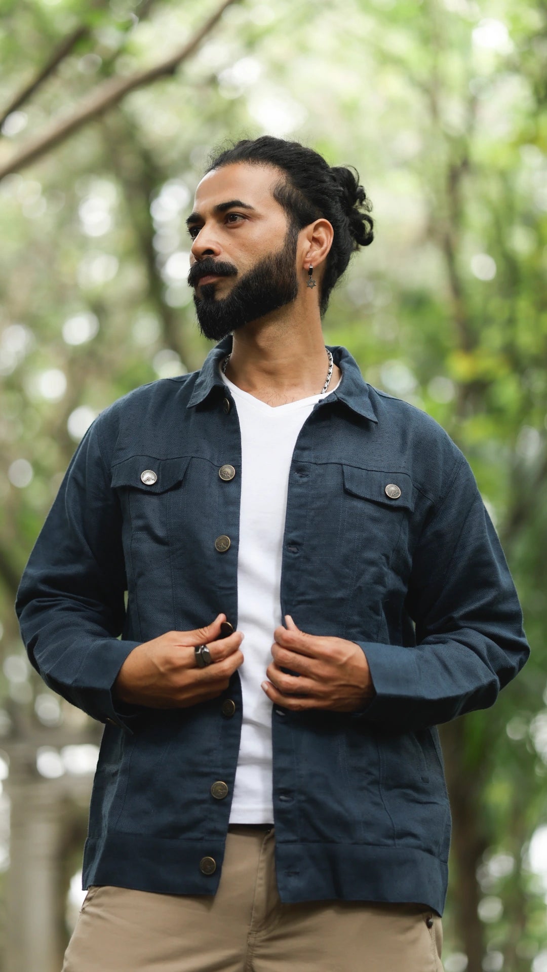 Men's Hemp Trucker - Royal Blue
