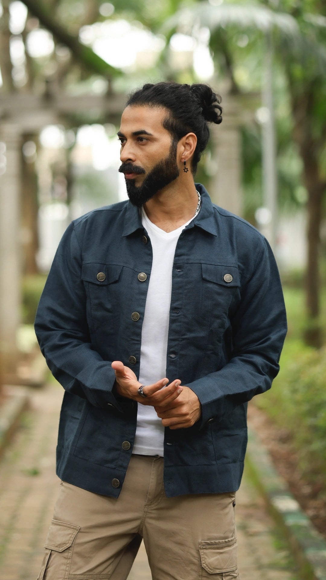 Men's Hemp Trucker - Royal Blue