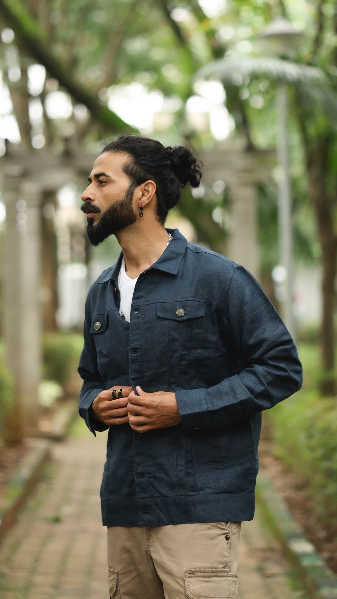 Men's Hemp Trucker - Royal Blue