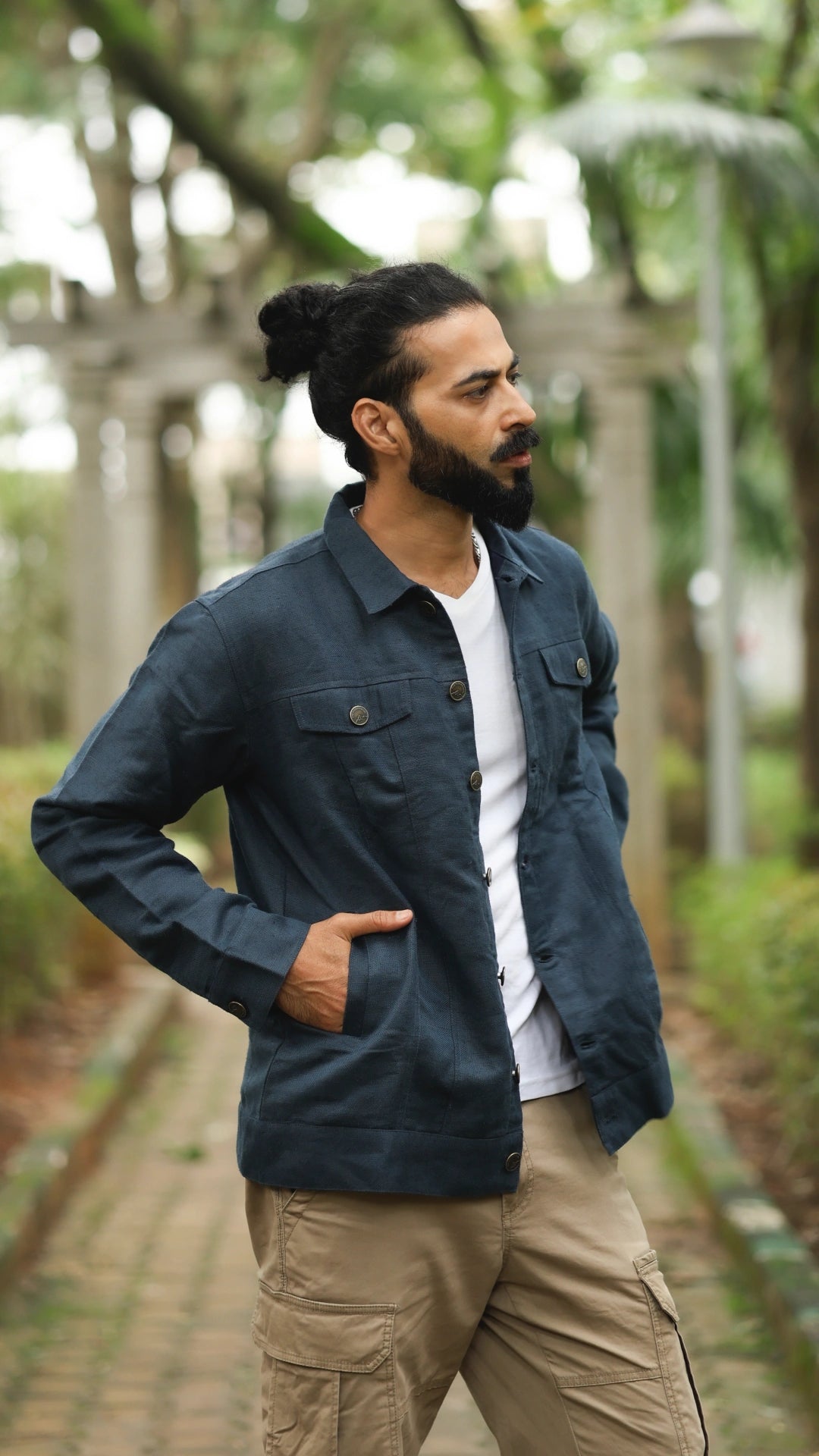Men's Hemp Trucker - Royal Blue