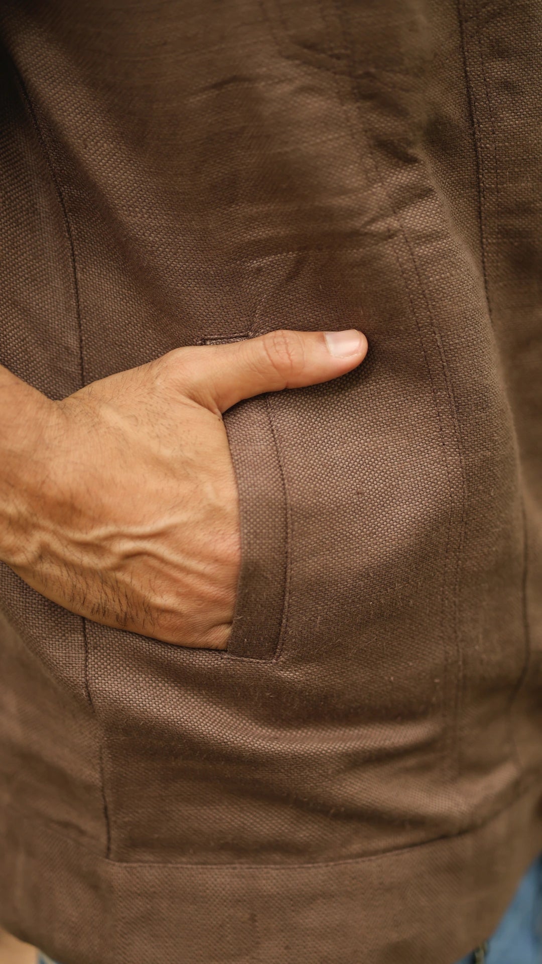 Men's Hemp Trucker - Mahogany Brown