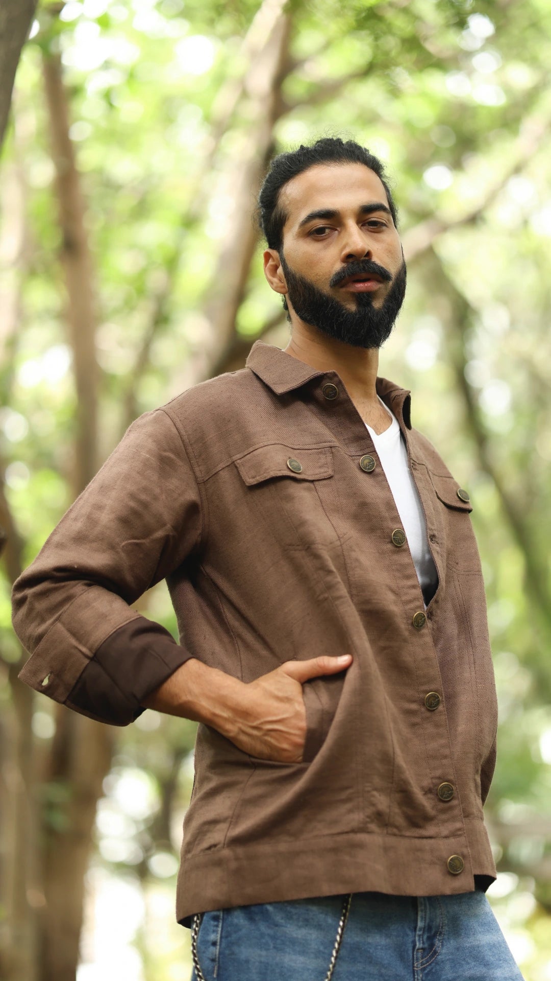 Men's Hemp Trucker - Mahogany Brown