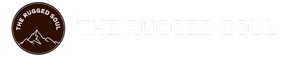 The Rugged Soul header logo with name in white