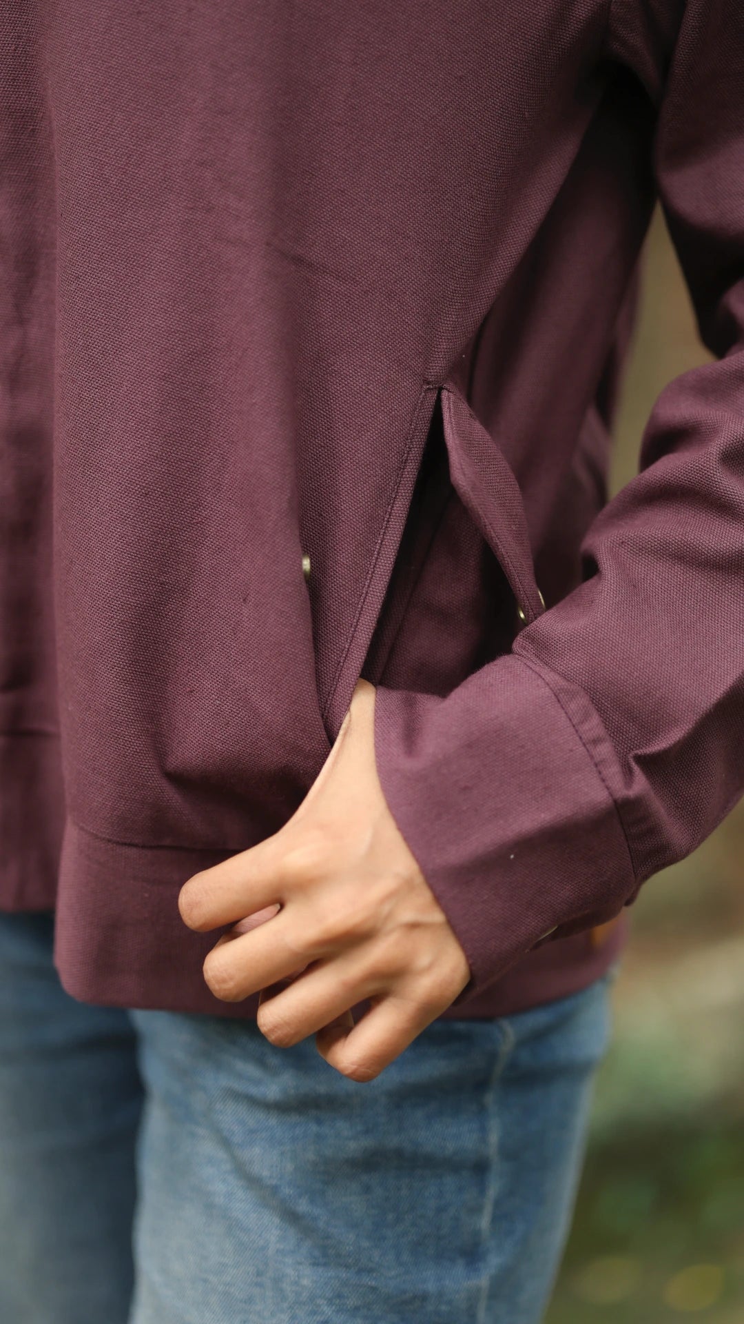 Women's Cotton Canvas Jacket - Orchid Plum