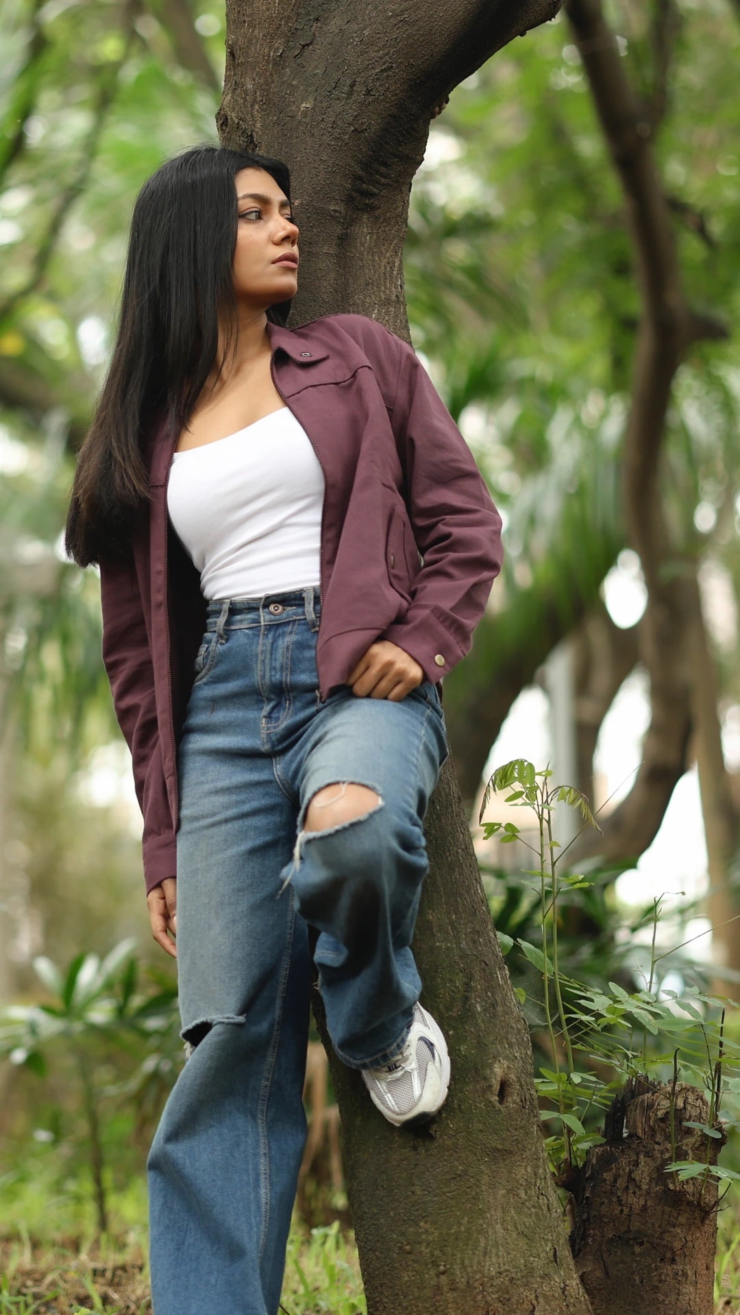 Women's Cotton Canvas Jacket - Orchid Plum