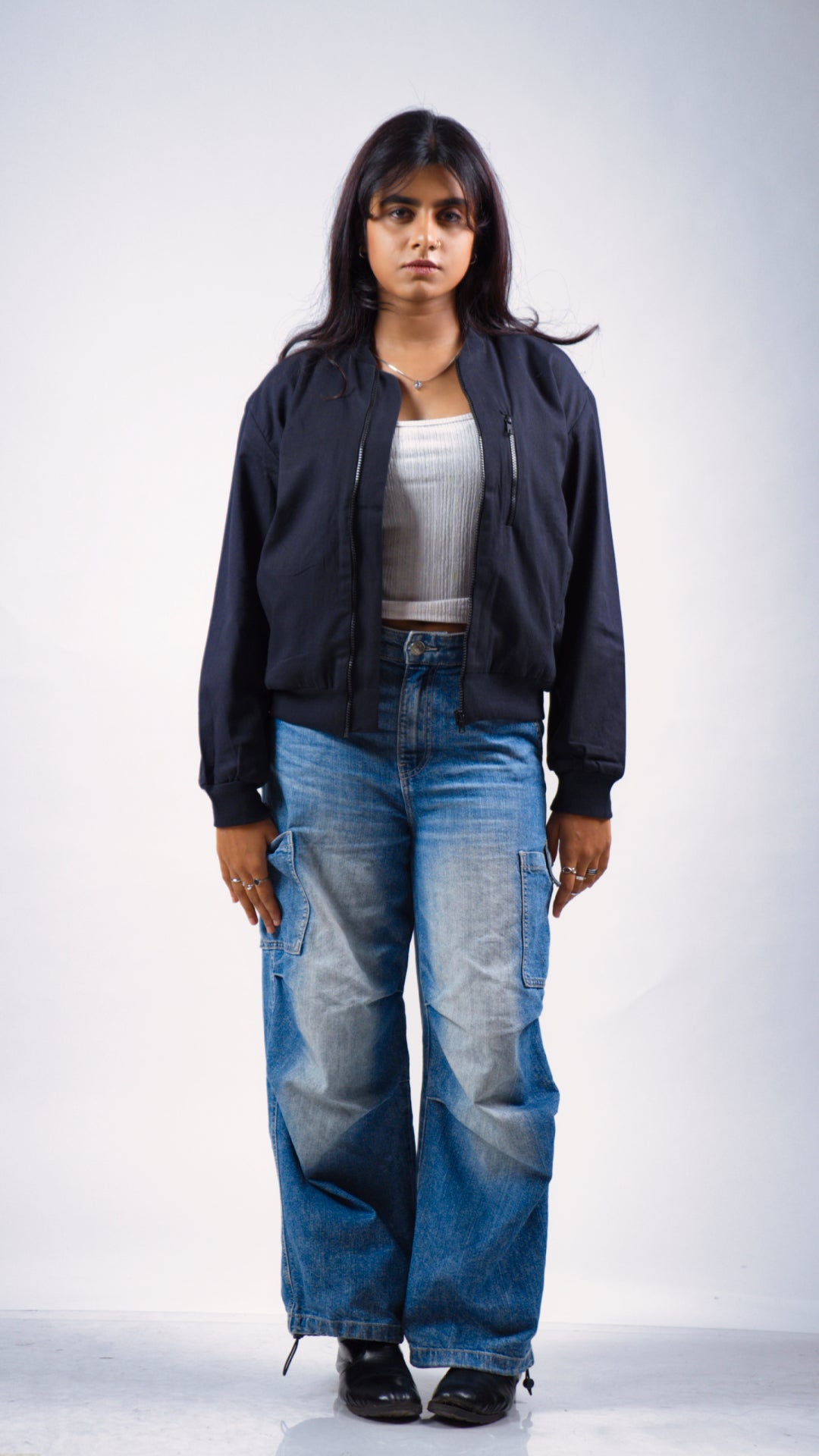 Women's Cotton Twill Jacket - Midnight Navy