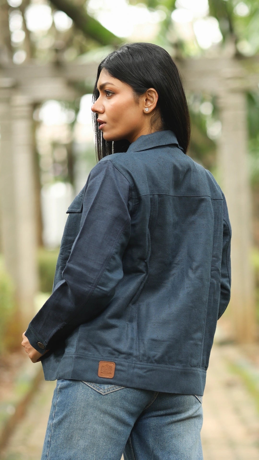 Women's Hemp Trucker - Royal Blue