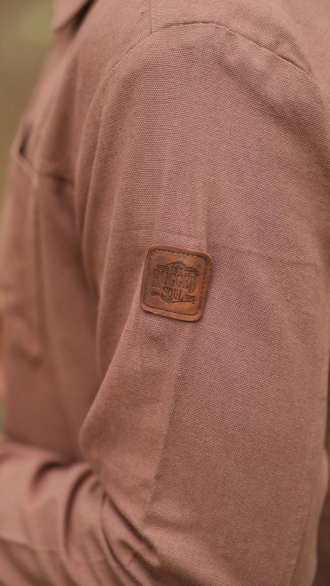 Men's Cotton Canvas Jacket - Cedar Brown