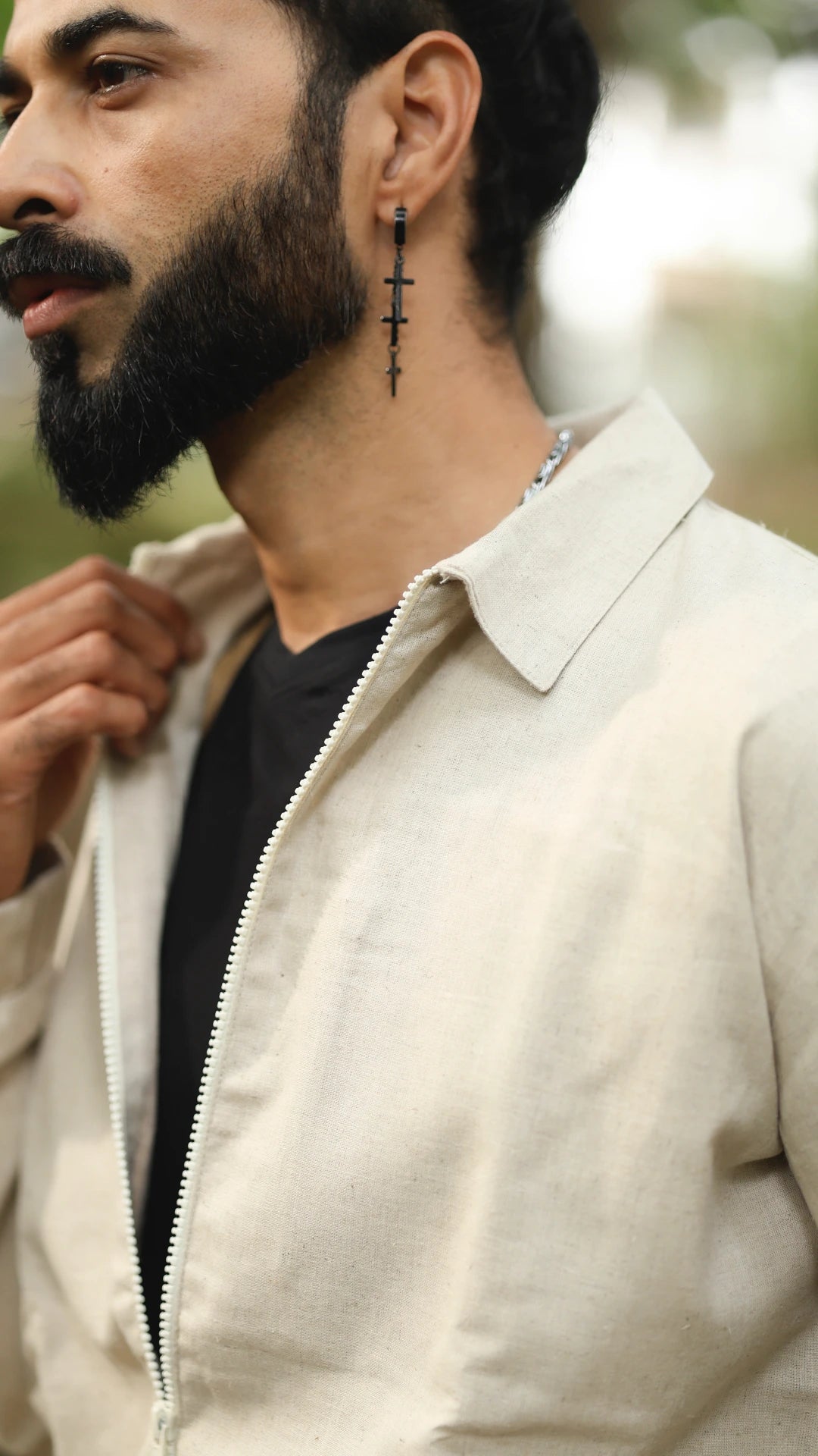 Men's Hemp Bomber Jacket