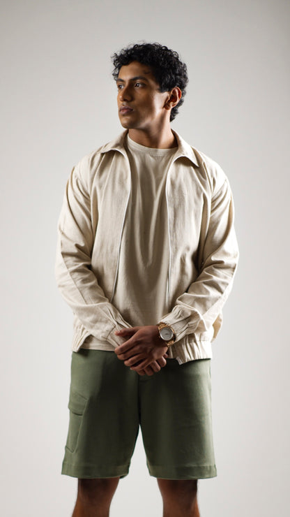 Men's Hemp Bomber Jacket