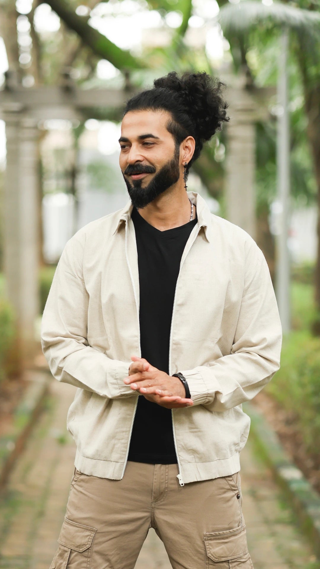 Men's Hemp Bomber Jacket
