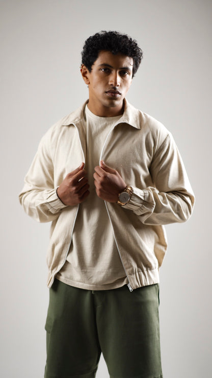 Men's Hemp Bomber Jacket