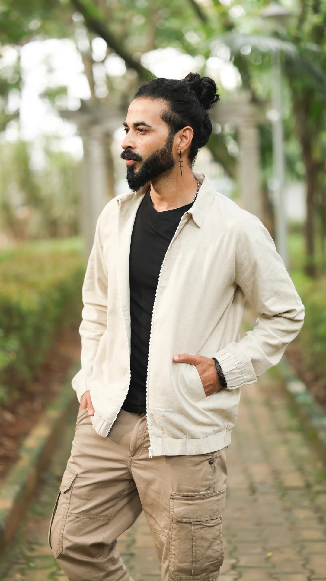 Men's Hemp Bomber Jacket