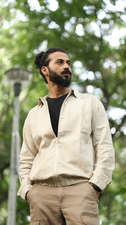 Men's Hemp Bomber Jacket