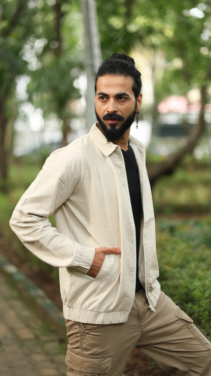 Men's Hemp Bomber Jacket