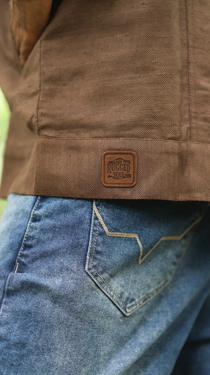 Men's Hemp Trucker - Mahogany Brown
