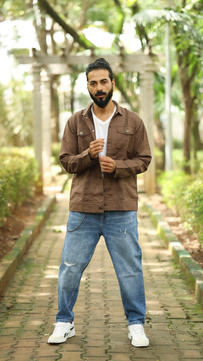 Men's Hemp Trucker - Mahogany Brown