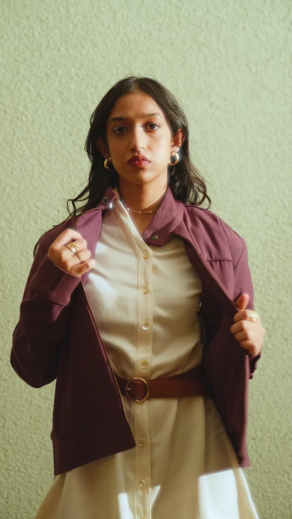 The Rugged Soul Cotton Canvas Jacket - Orchid Plum - video clip