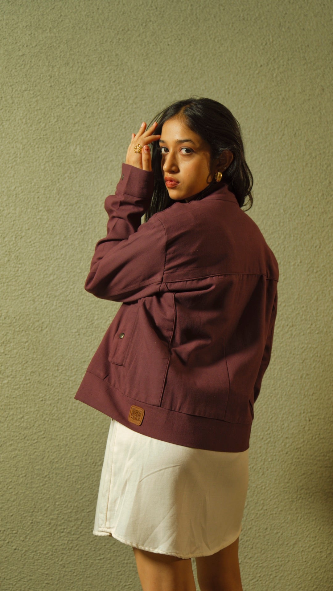 Women's Cotton Canvas Jacket - Orchid Plum