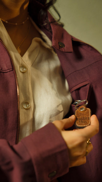 Women's Cotton Canvas Jacket - Orchid Plum
