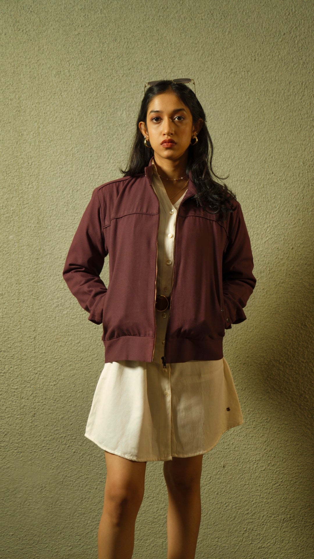 Women's Cotton Canvas Jacket - Orchid Plum