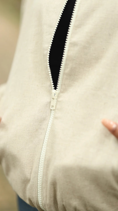 Women's Hemp Bomber Jacket