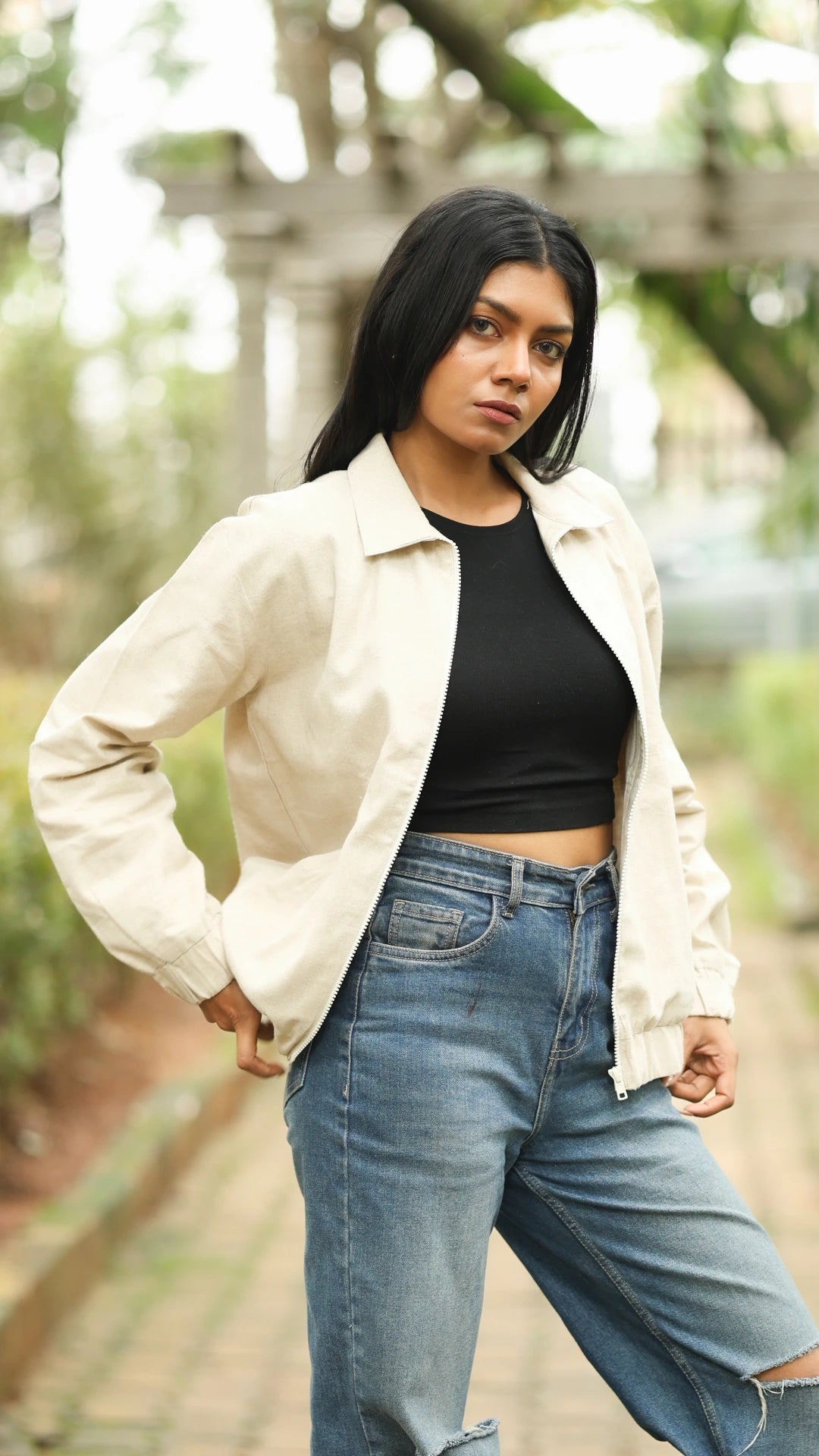 Women's Hemp Bomber Jacket