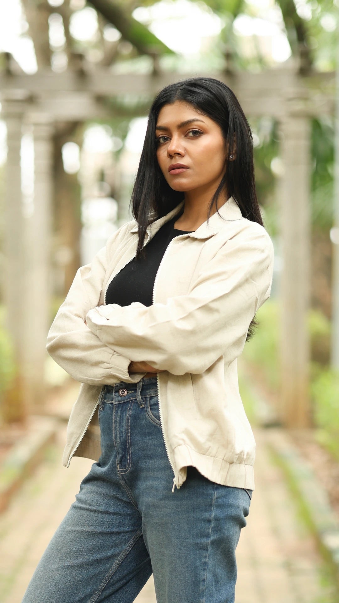 Women's Hemp Bomber Jacket
