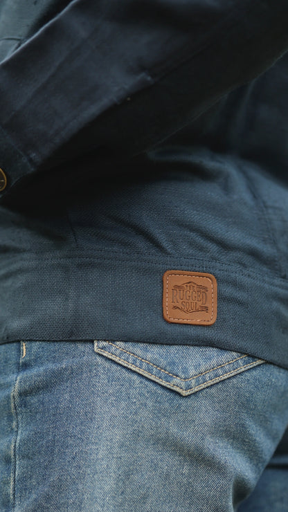 Women's Hemp Trucker - Royal Blue
